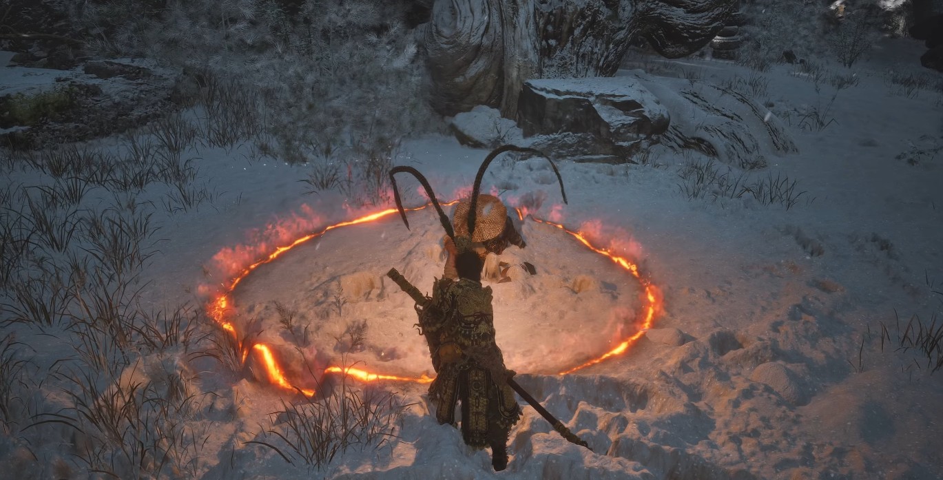 Use Ring of Fire on treasure hunter in Black myth wukong chapter 3