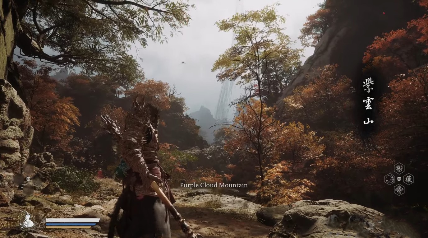 unlocking Purple Cloud Mountain in black myth wukong