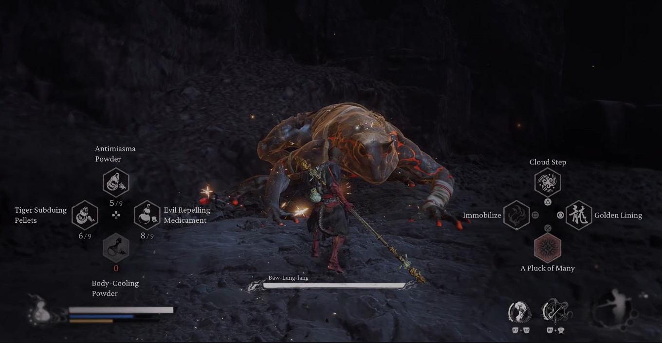 Black Myth Wukong Chapter 5 Frog Location: Baw-Lang-lang