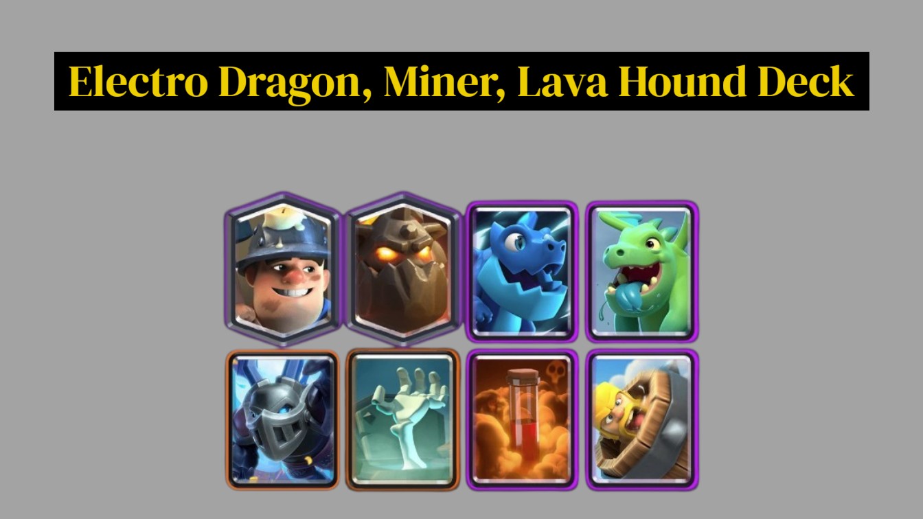 Electro Dragon, Miner, Lava Hound Deck