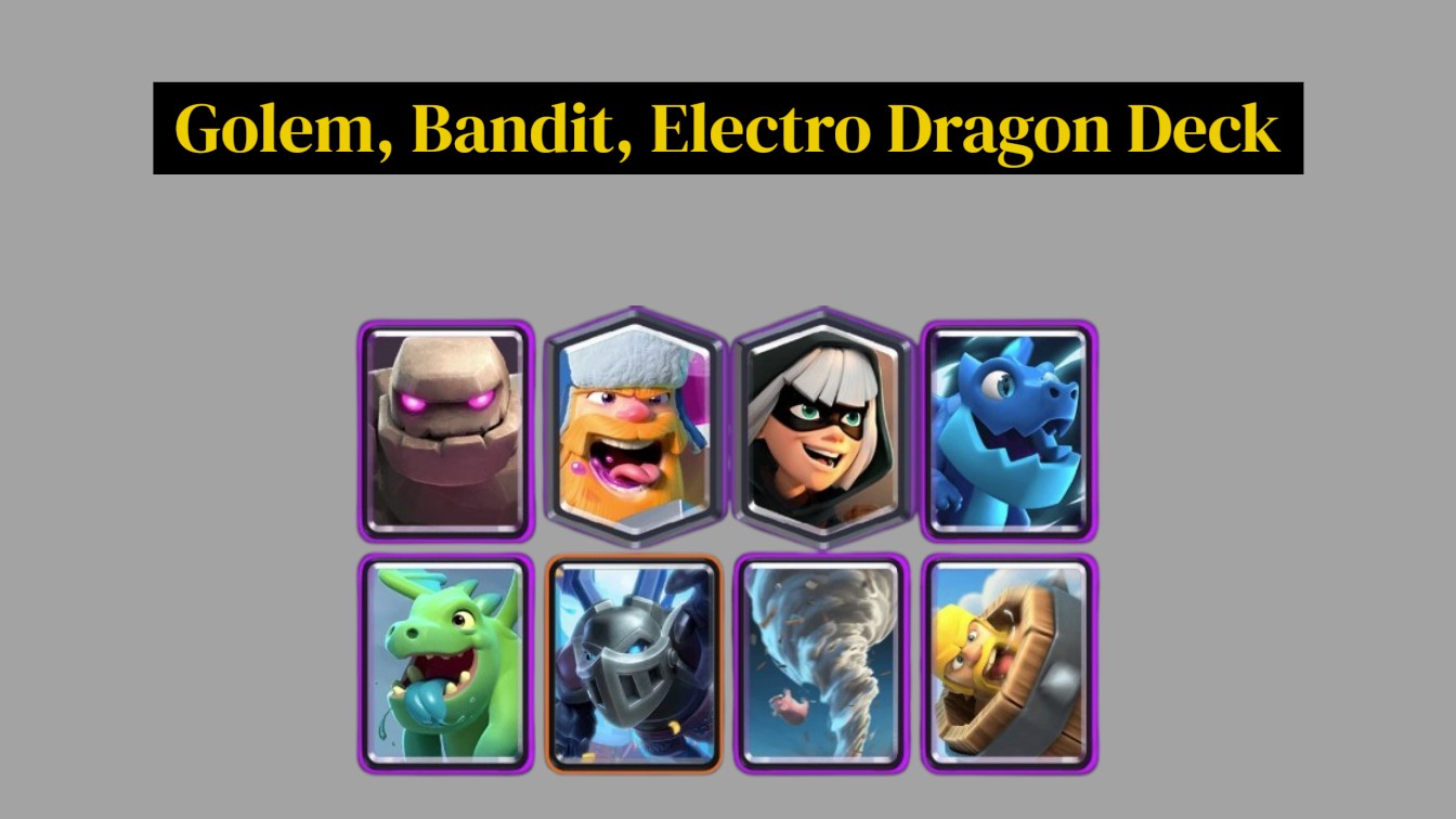 Golem, Bandit, Electro Dragon Deck