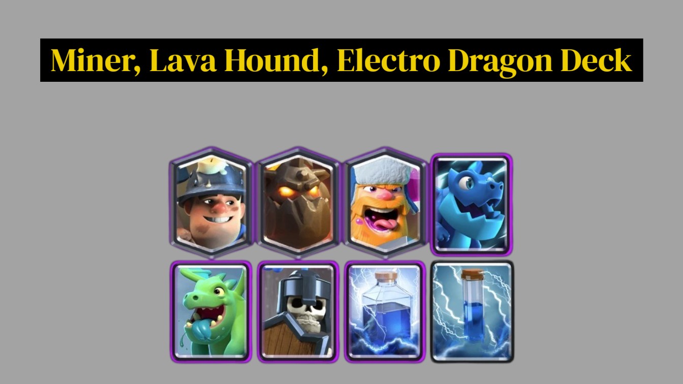 Miner, Lava Hound, Electro Dragon Deck