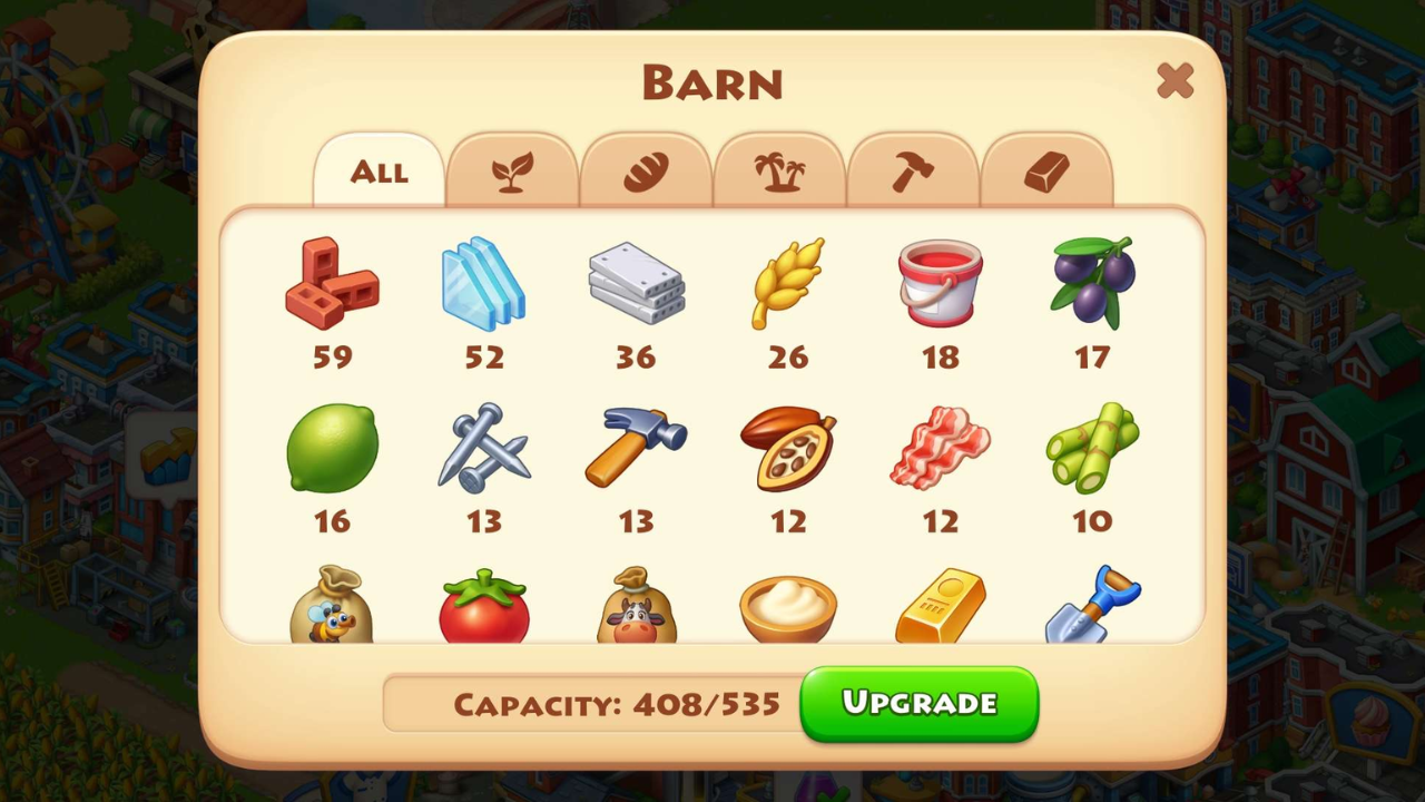 Township Barn inventory