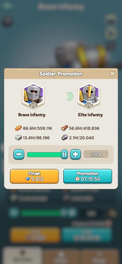 Promote Older Troops
