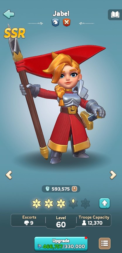Upgrade Hero SSR Tier