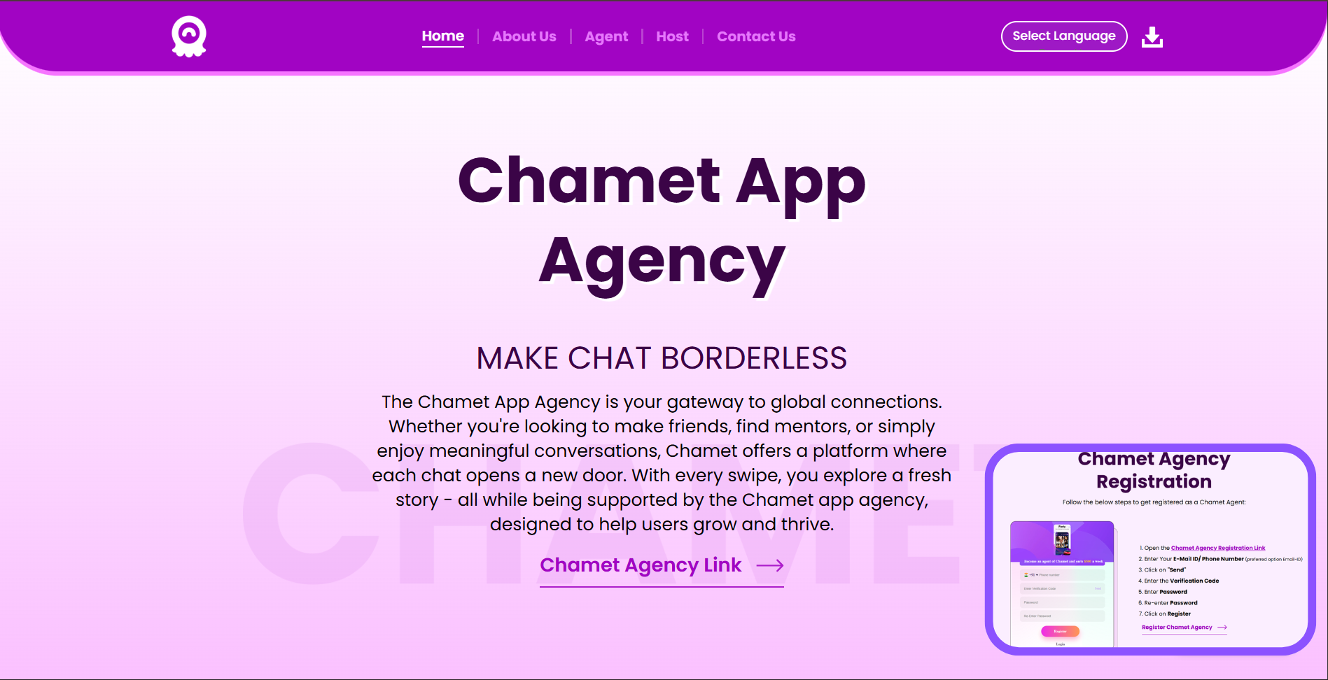 Chamet Live Agency