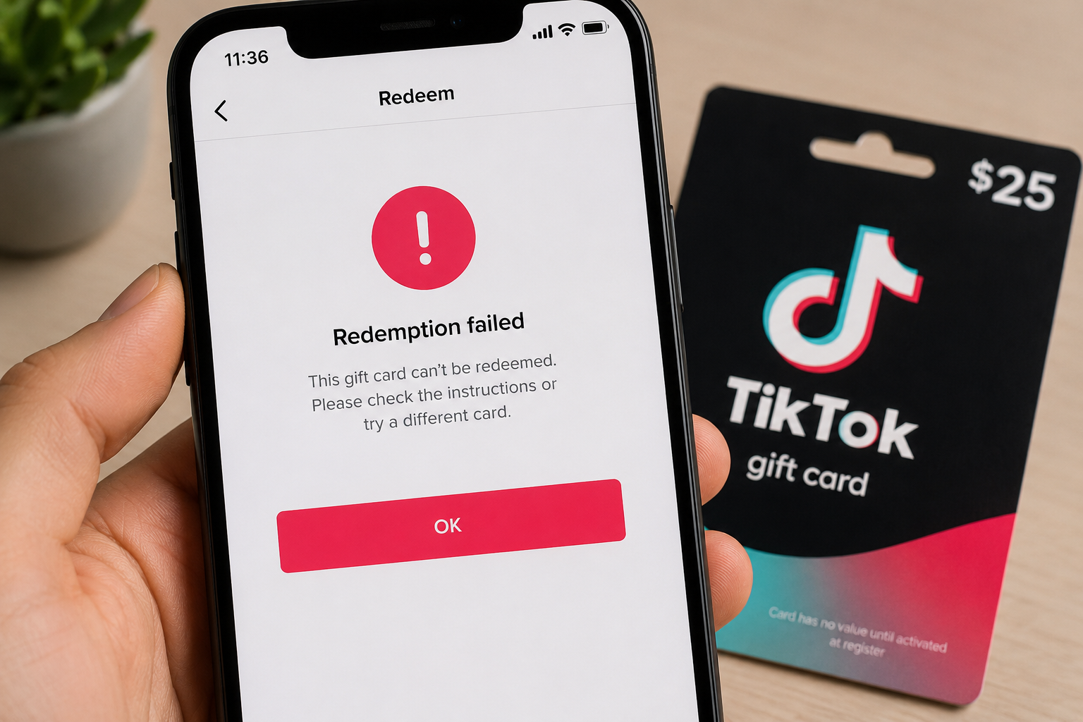 TikTok gift card