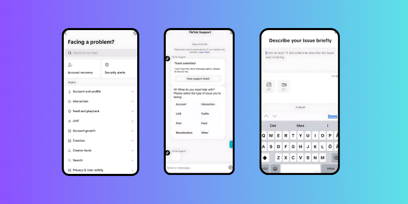 Tiktok support