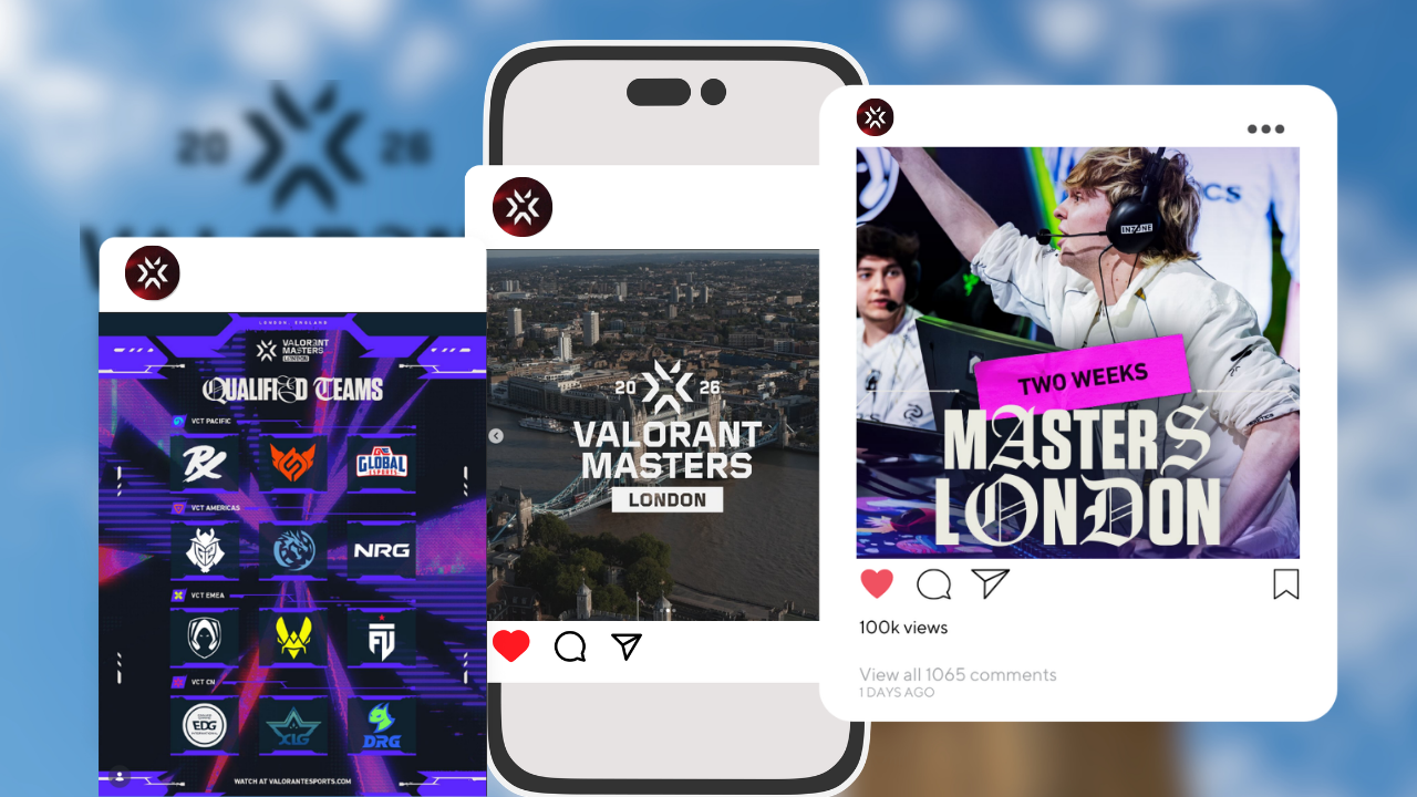 VCT Masters London 2026 official social media promotional posts