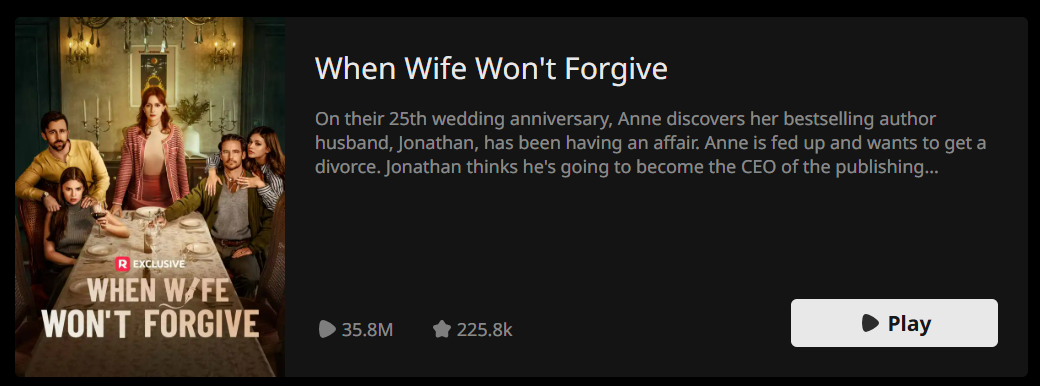 When Wife Won't Forgive