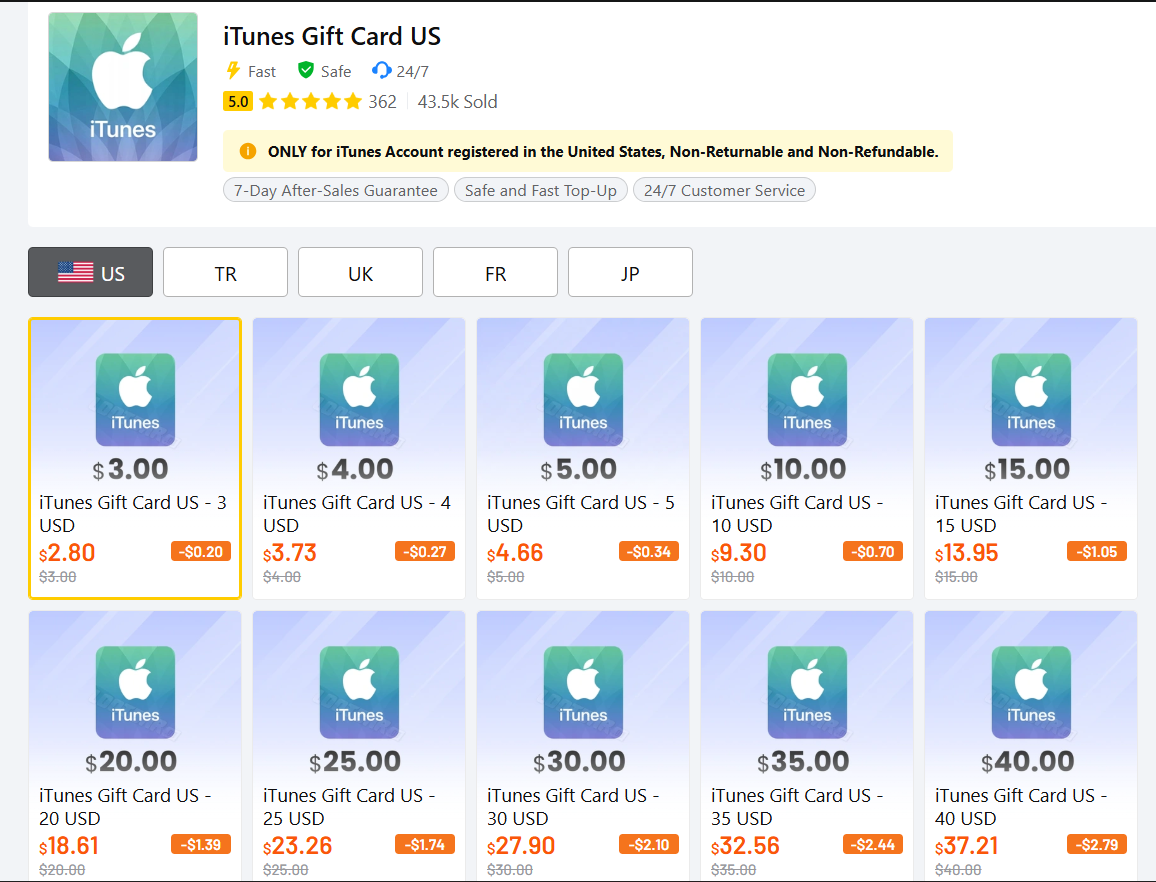 iTunes Gift Card