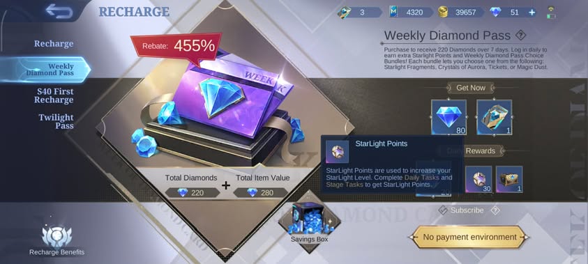 Mlbb Weekly Diamond Pass