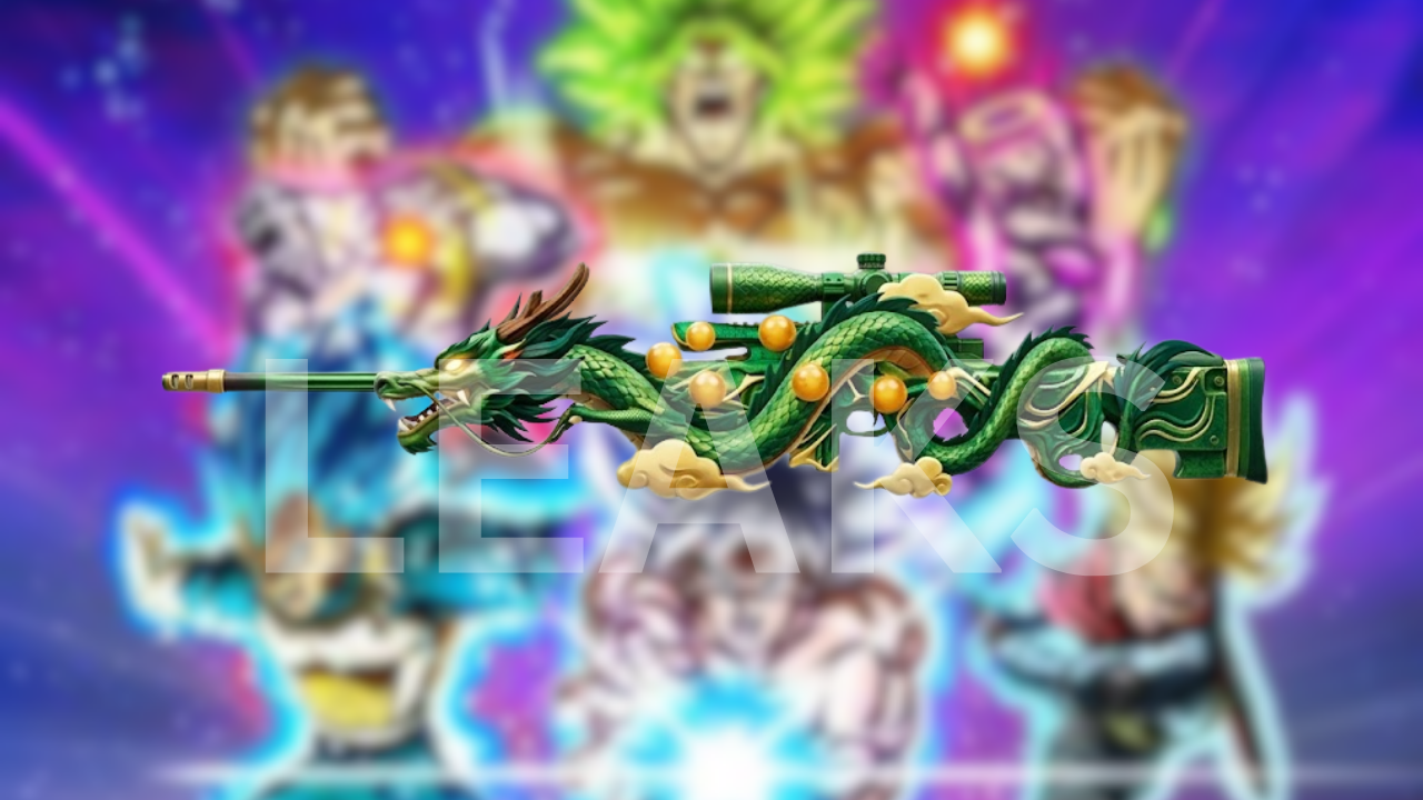 Fan art, Illustration Free Fire and a Dragon Ball Z-themed AWM