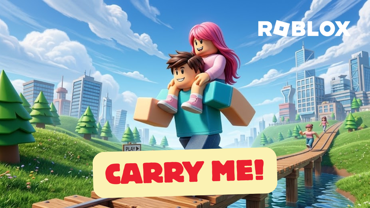 Roblox game couples carry me illustration