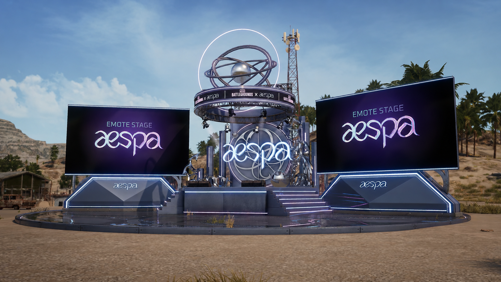 PUBG x aespa Emote Stage