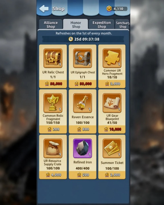 Last Asylum Plague Honor Shop
