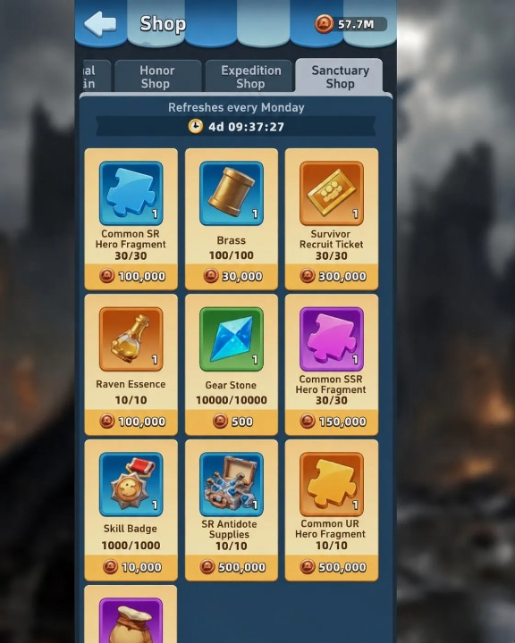 Last Asylum Plague Sanctuary Shop