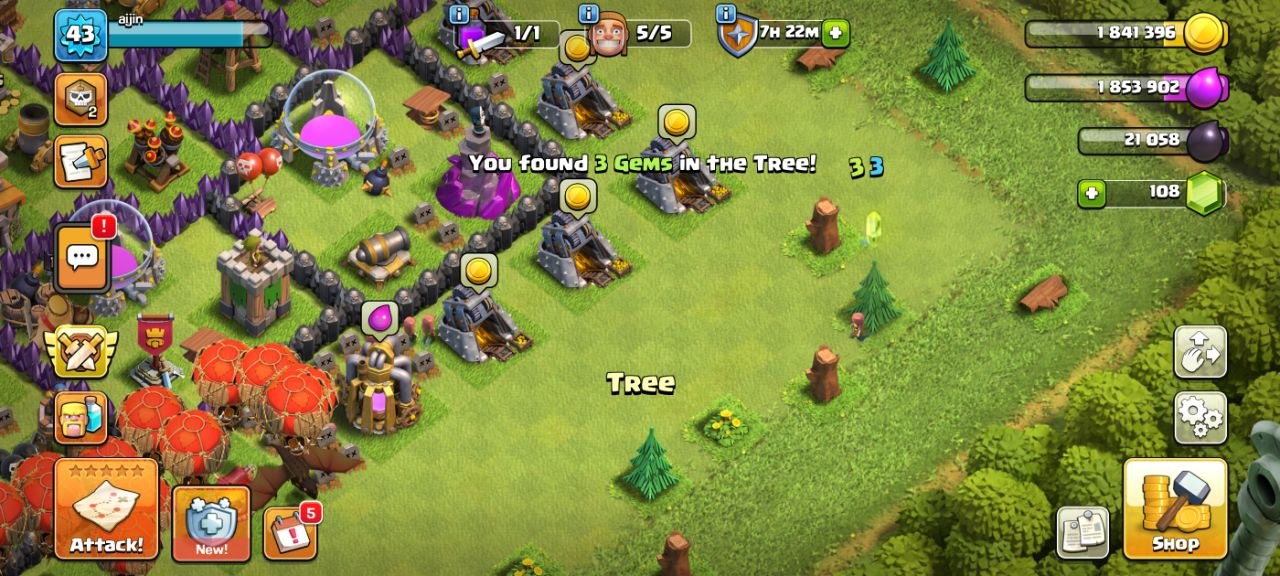 Clash of Clans Remove Obstacles
