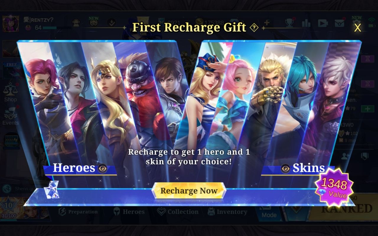 MLBB Season First Recharge