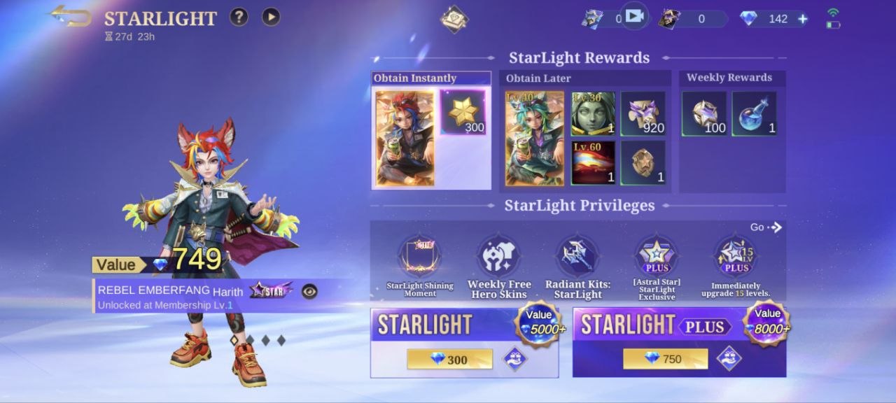 MLBB Starlight Membership
