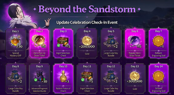 Beyond The Sandstorm Check-in Event