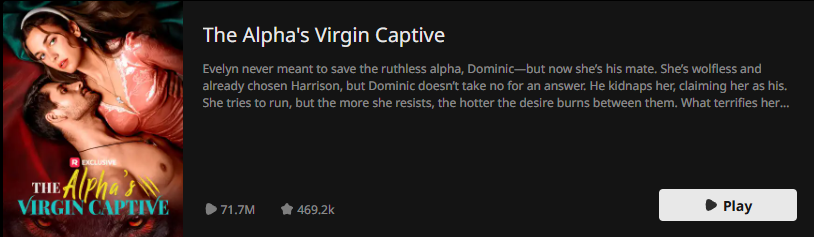 The alpha's virgin captive