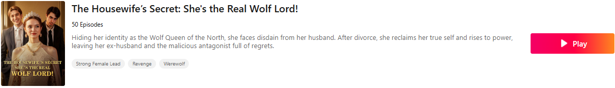 The Housewife's Secret: She's the Real Wolf Lord!