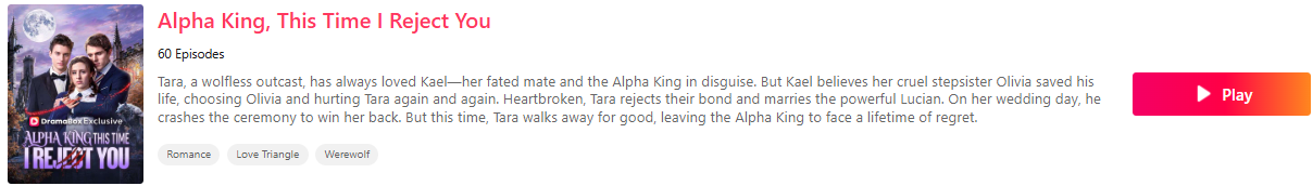Alpha King, This Time I Reject You