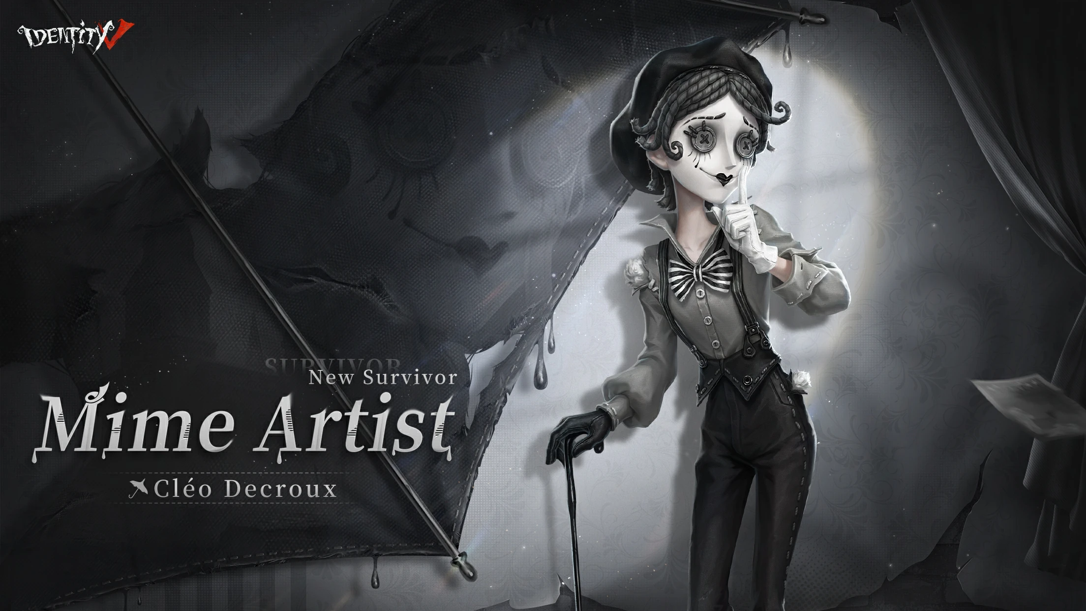 Mime Artist &mdash; Cl&eacute;o Decroux character art, Season 42