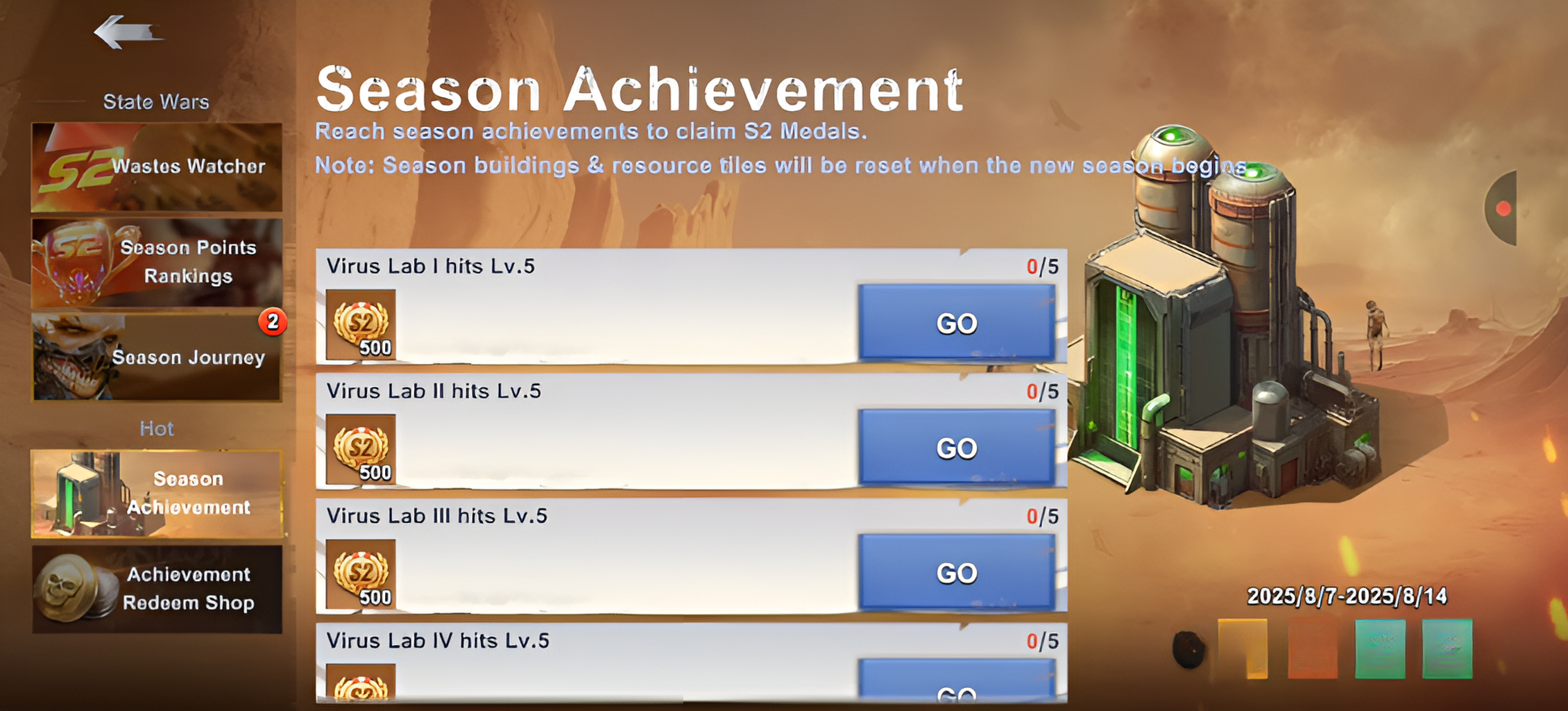 Milestone Events