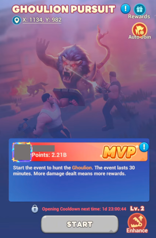 Tiles Survive Ghoulion Pursuit event overview
