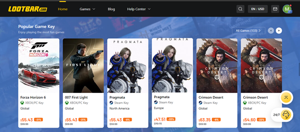 LootBar Game Key
