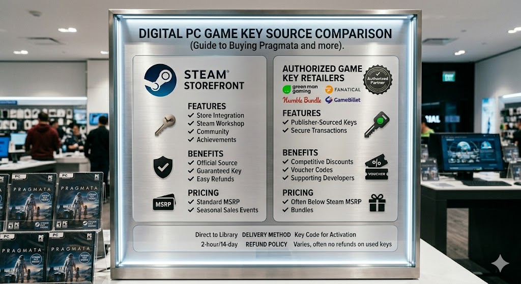 Pragmata Steam Key price comparison across digital game stores