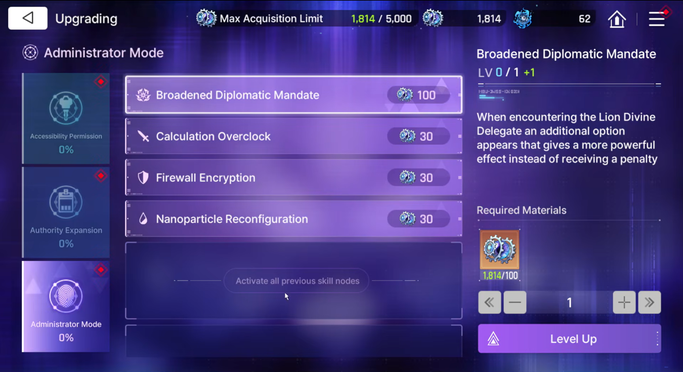 CZN Zero System Upgrade - Administrator Mode