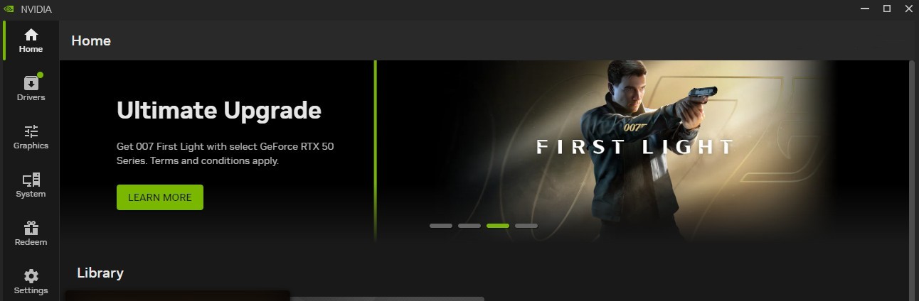 NVIDIA App 007 First Light