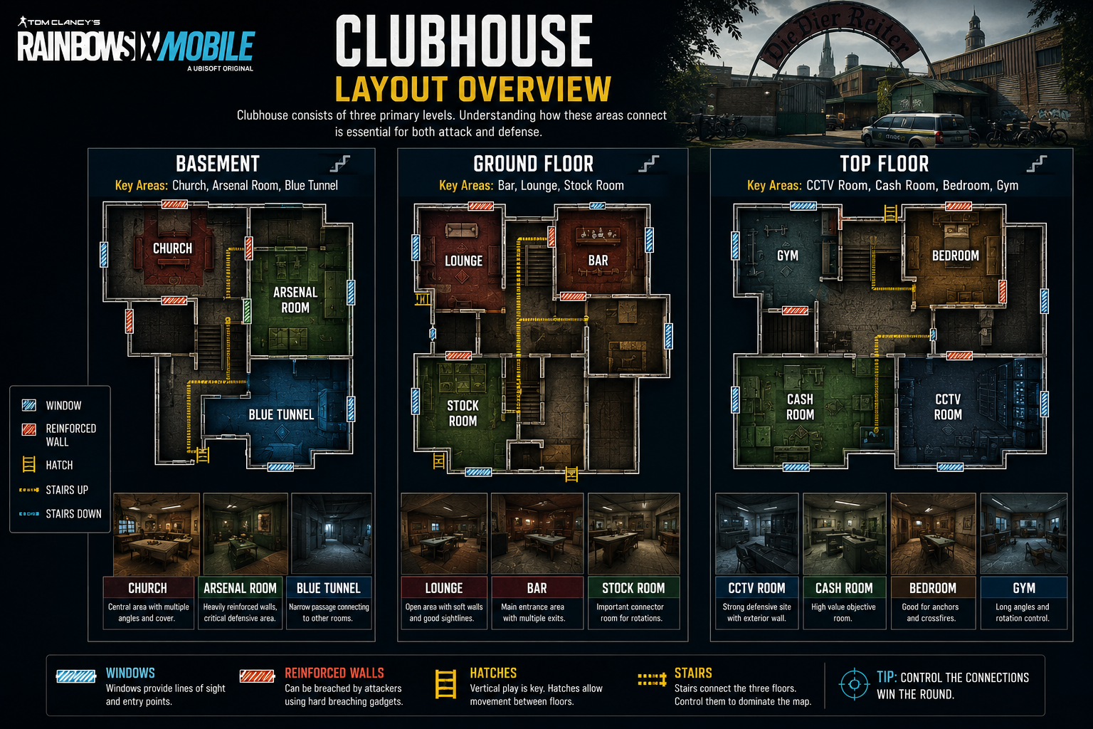 Rainbow Six Mobile Clubhouse Layout