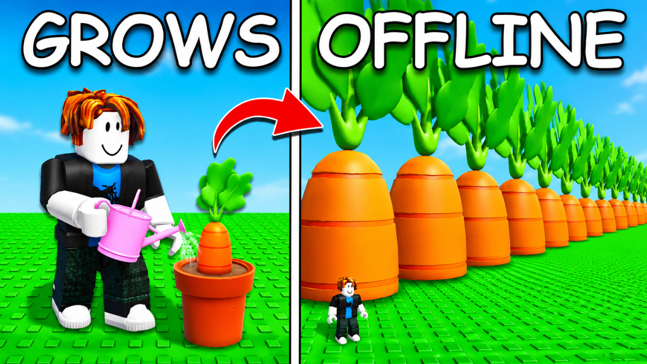 Grow a Garden Roblox Thumbnail Illustration