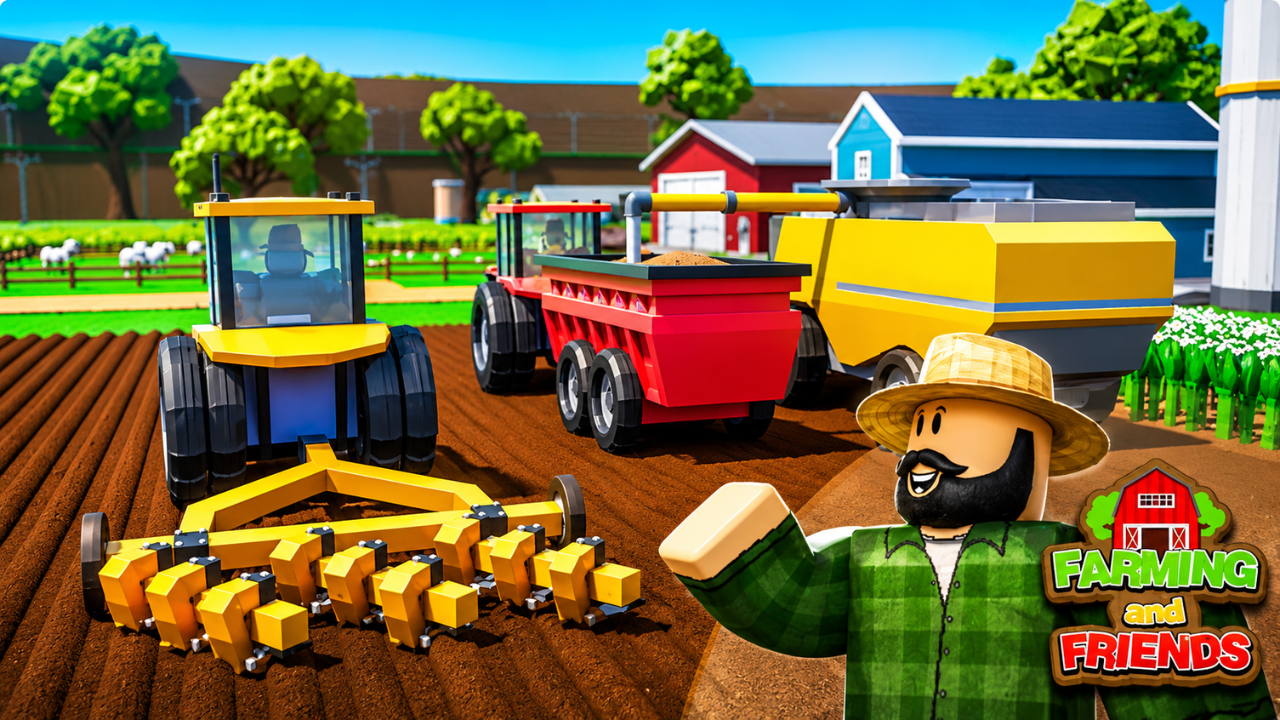 Farming and Friends Roblox thumbnail Illustration