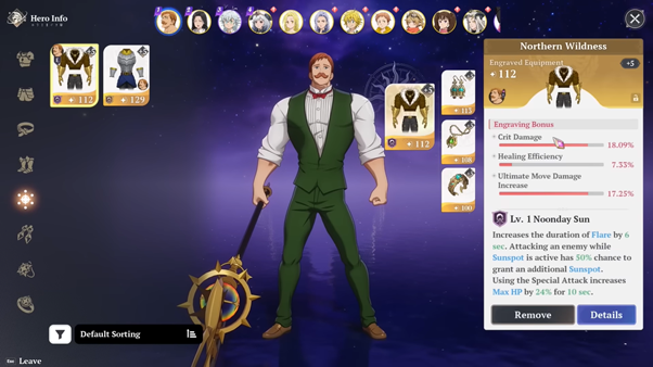 Best Escanor Build