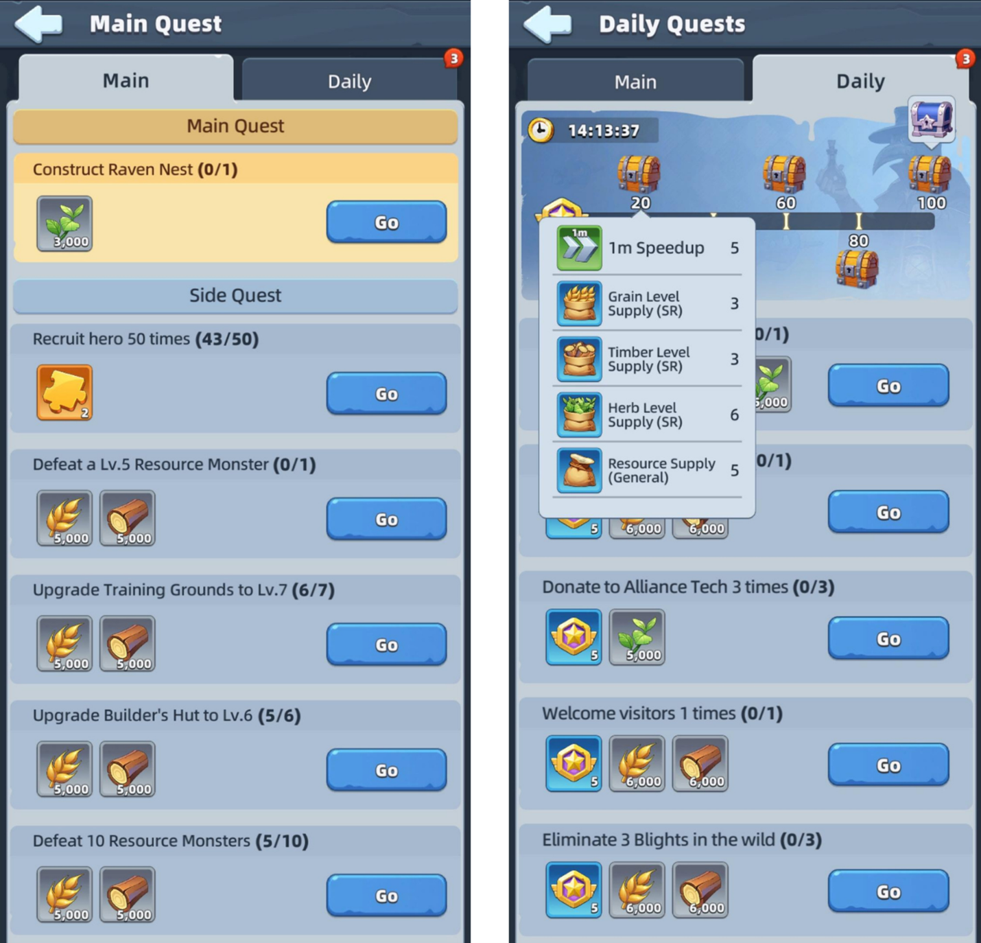 Last Asylum Plague daily quests and main quest chain rewards