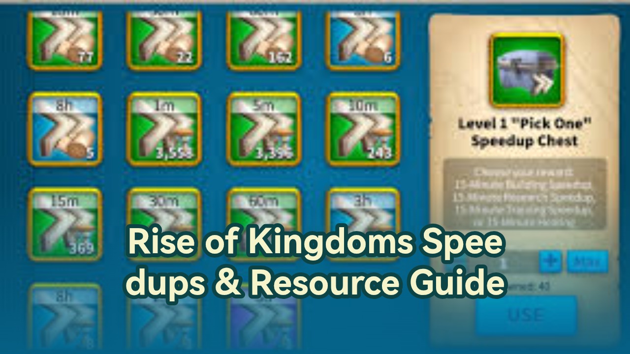 Rise of Kingdoms: Speedups & Resource Management Guide