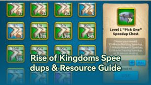 Rise of Kingdoms: Speedups & Resource Management Guide