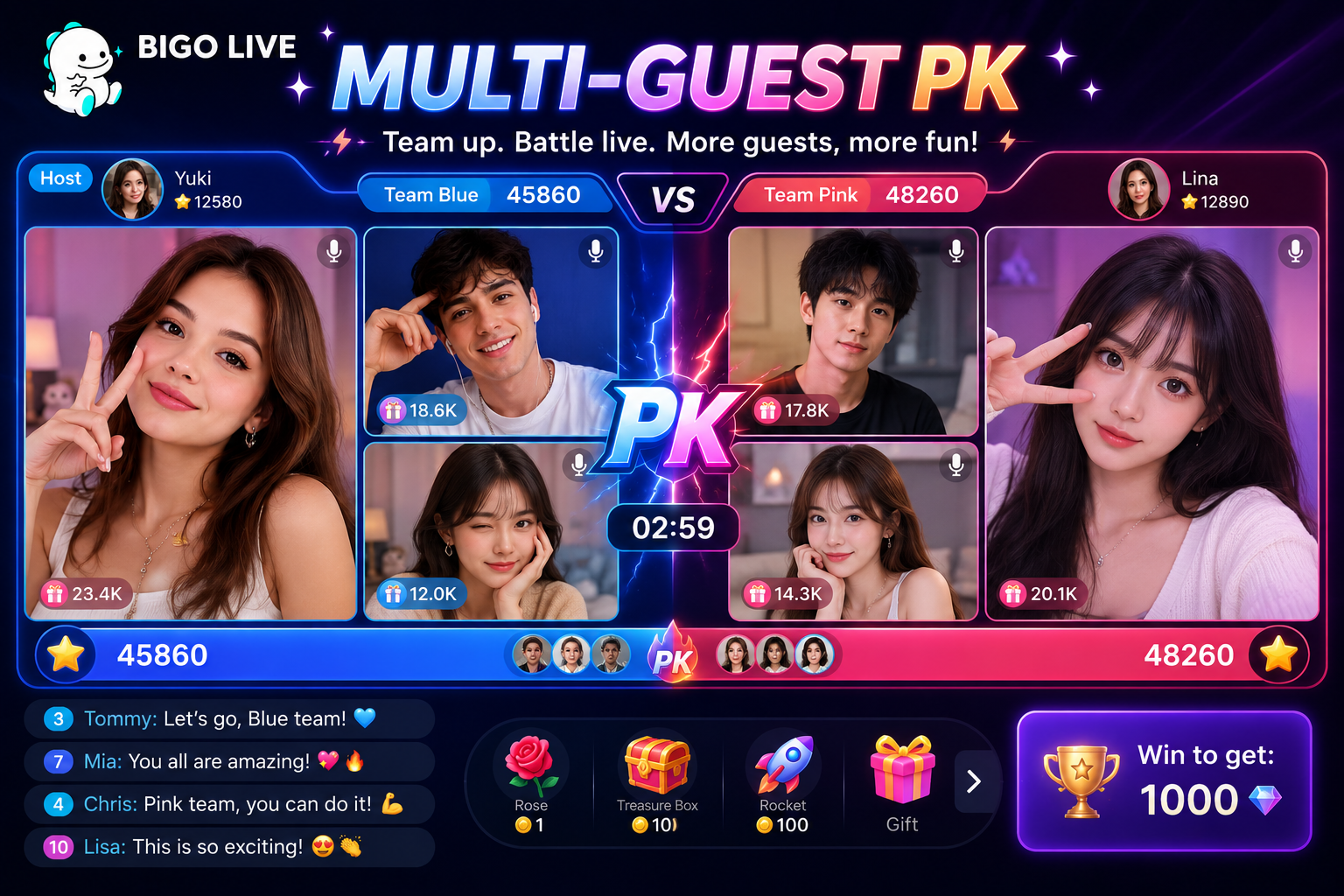 Bigo Live Multi-Guest PK