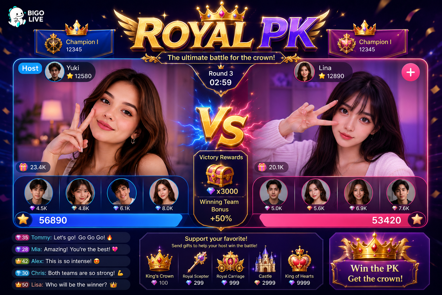Bigo Live Royal PK