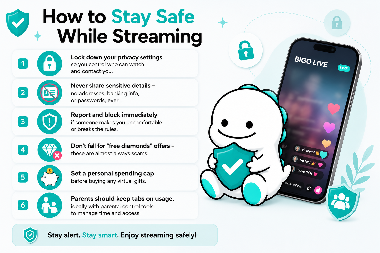 BIGO LIVE - How to Stay Safe While Streaming