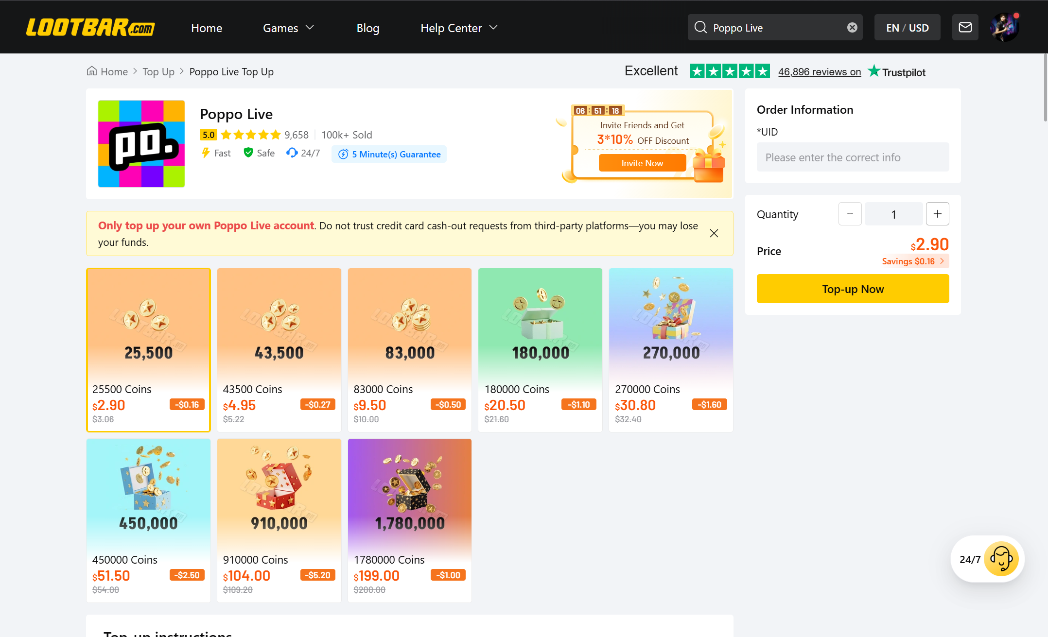 LootBar-Poppo-Live-Coins