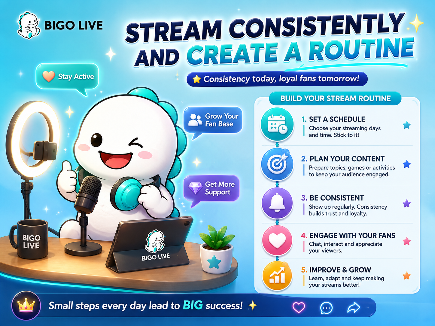 Bigo Live Stream Consistenly