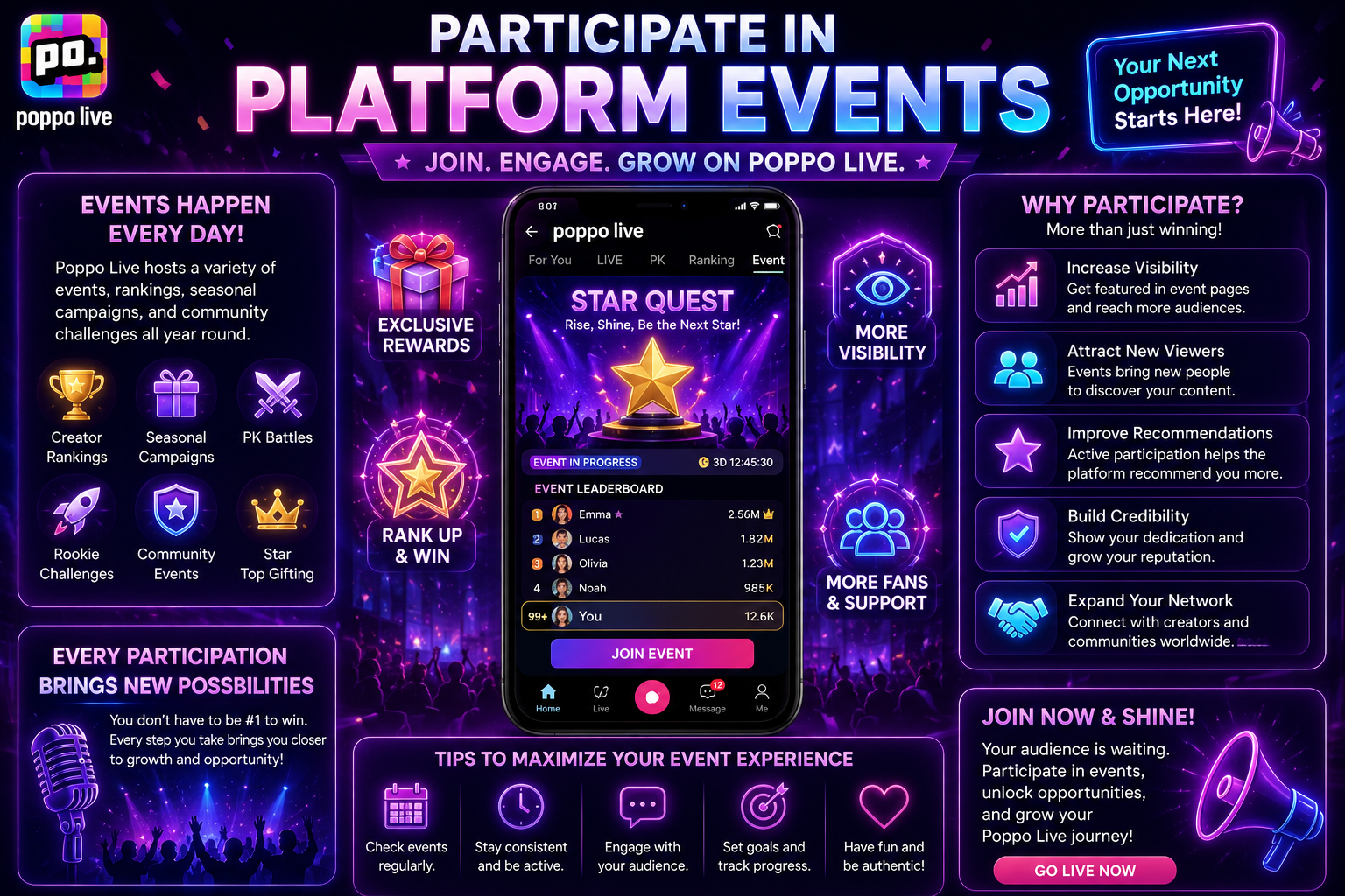 Poppo Live Events