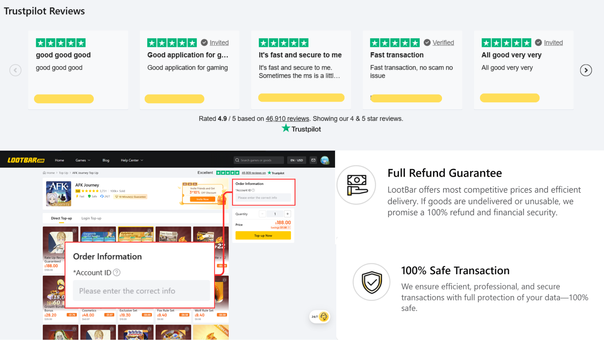 LootBar Authorized Third-party Top-up Platform