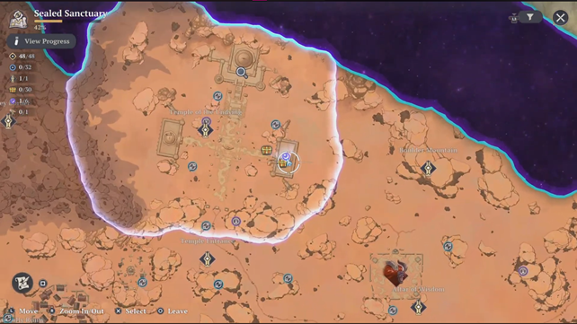 Sealed Sanctuary Reward Location